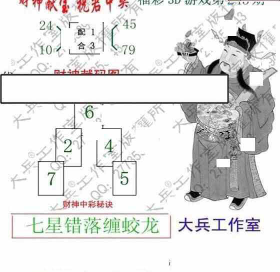 24243期: 大兵福彩3D黄金报图版