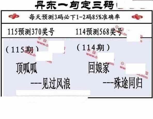 24115期: 福彩3D丹东全图分析