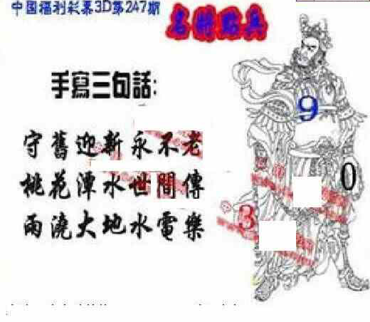 24247期: 福彩3D丹东全图分析