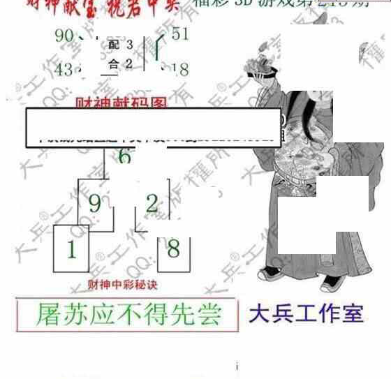 24213期: 大兵福彩3D黄金报图版