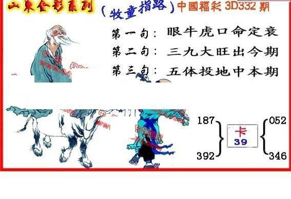 24332期: 福彩3D丹东全图分析