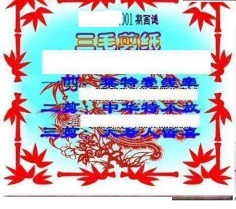 25001期: 三毛3D精品图谜