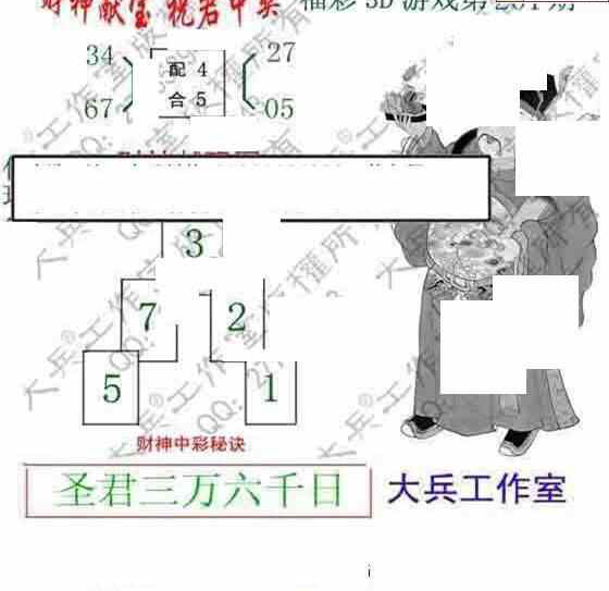 24201期: 大兵福彩3D黄金报图版