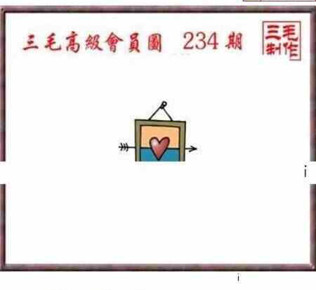 24234期: 三毛3D精品图谜