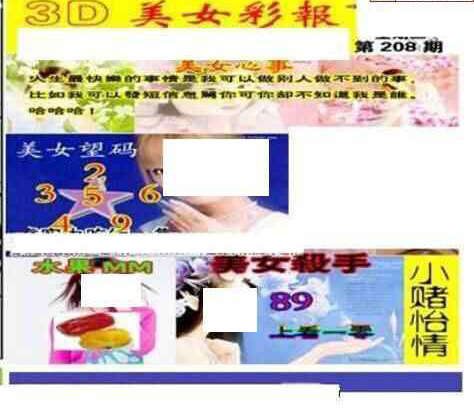 24208期: 三毛3D精品图谜