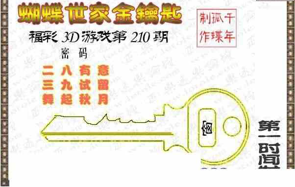 24210期: 3D蝴蝶世家蝴蝶彩图