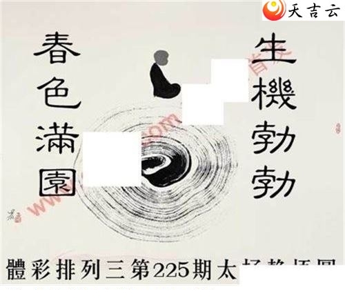 18225期排列三太極靜悟圖