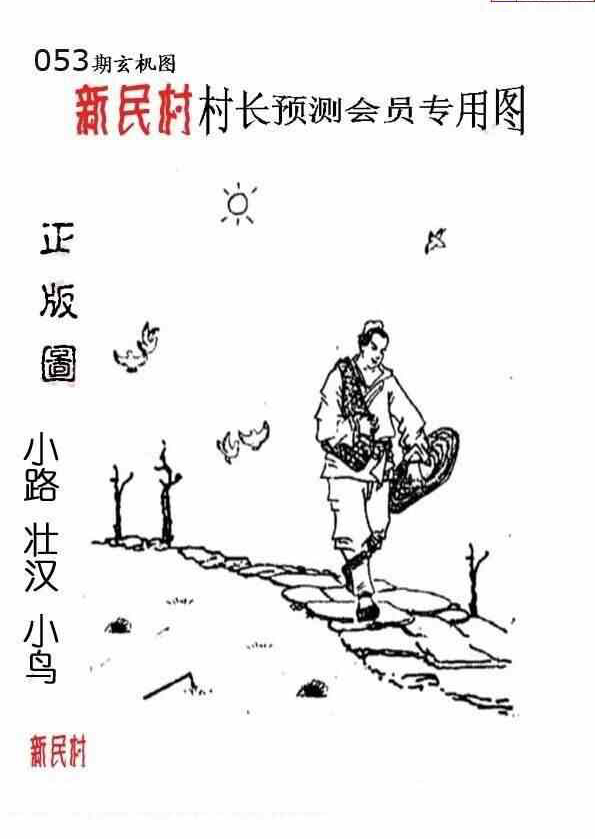 24053期: 老村长福彩3D天天图谜